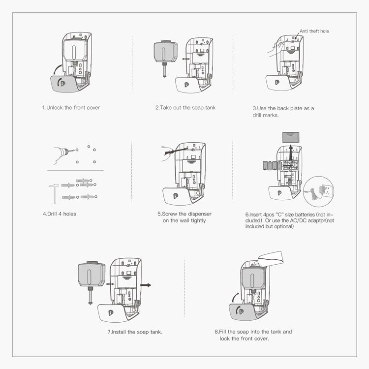 Automatic Foaming Soap Dispenser (VH112)